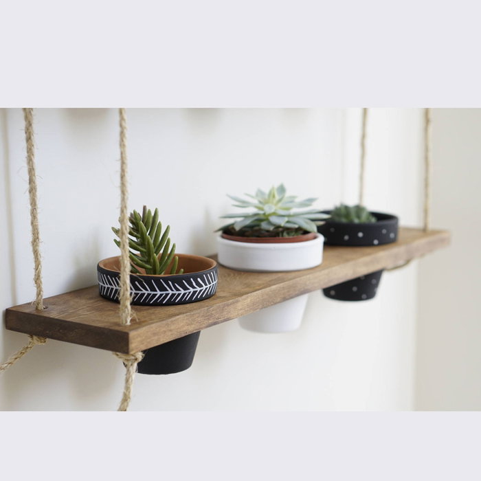 Hanah Home Estantería de pared Gar006 en Nogal
